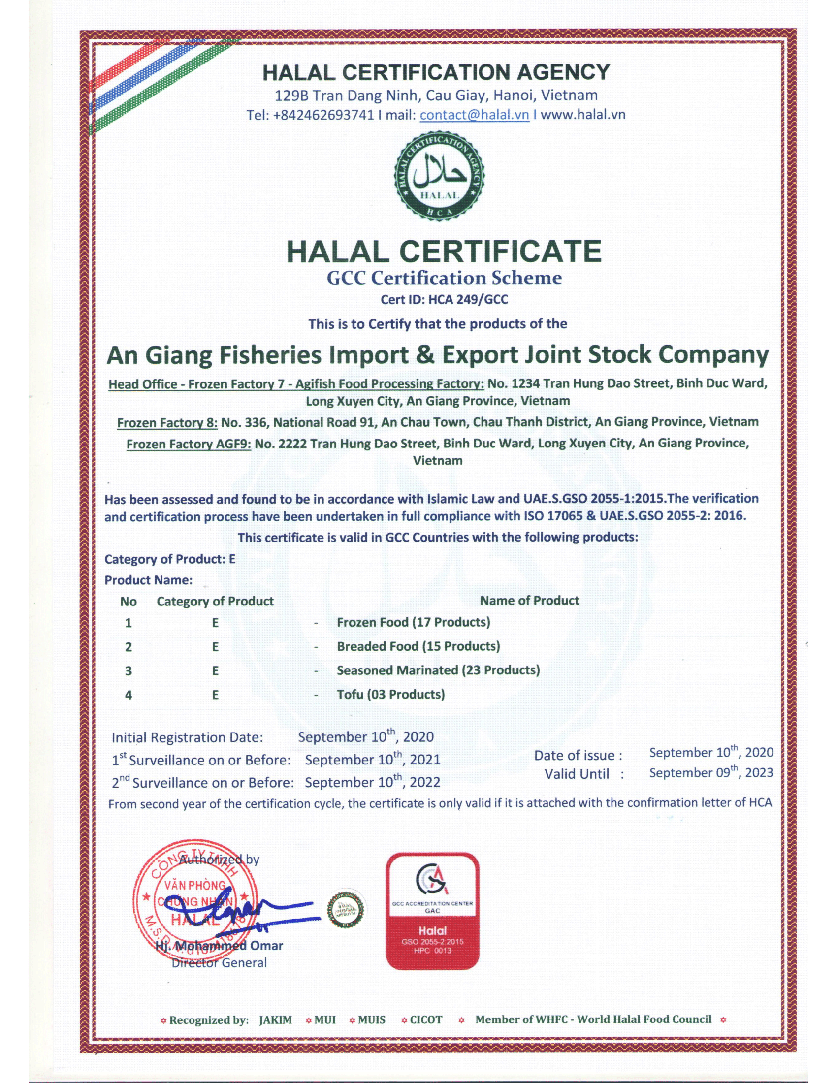 Halal Certificate